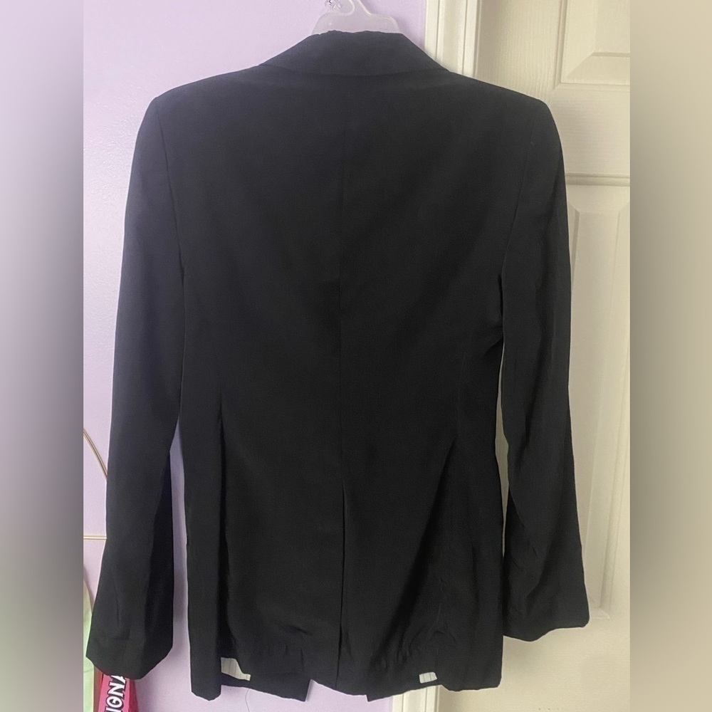 Express Women’s Black Single Button Blazer Size 2 - Picture 3 of 3